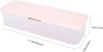 Cable Organizer Box Multi-grid Cord Container for Desktop Wire Storage Box Pink Charging Cable Case