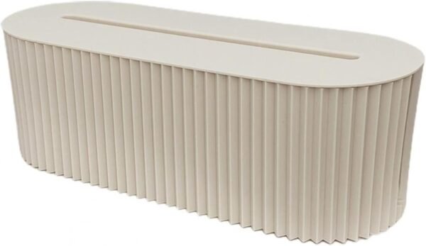 Cable Tidy Box Cord Organizer Plug Board Storage Box Cable Wire Management Case Socket Wireless WiFi Router Bracelet Desktop Data Line Plug Holder Shelf,White