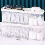 Charger Cable Cord Storage Organizer Box - 2 Pack With Lid - Easy Storage Without Cable Ties