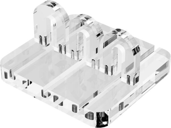 Acrylic Cord Organizer,Cable Management,Cord Holder Management for Tangle-Free Desk & Travel,Phone Charger Holder,Acrylic Desk Accessories （ Clear）