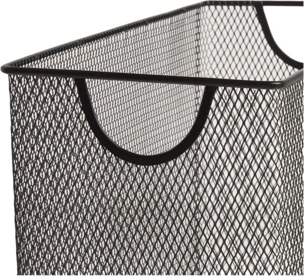 Mesh Steel Desktop Hanging File Holder, Letter Size, 12.4" x 9.53" x 5.5", Black
