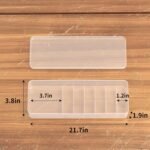 4 Pcs Cable Organizer Box,Plastic Cord Charger Storage Organizer Box with Lid Stackable Electronics Organizer for Desk Data Cable Management Box