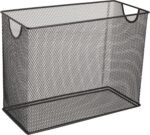 Mesh Steel Desktop Hanging File Holder, Letter Size, 12.4" x 9.53" x 5.5", Black